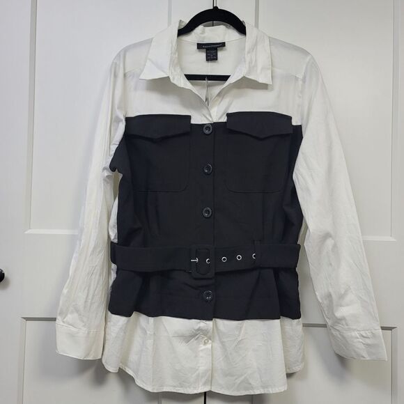 Ashley Stewart belted cargo corset blouse, 14 - Picture 3 of 13